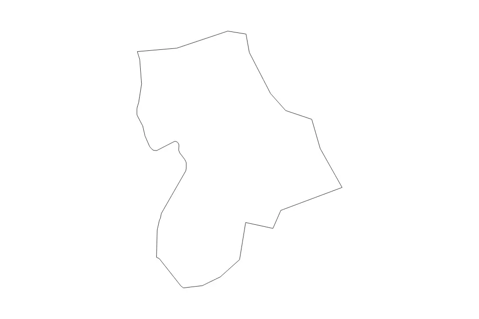 Mapa de Havering, United Kingdom de tipo contorno para Europa, con contorno con límites limpios.