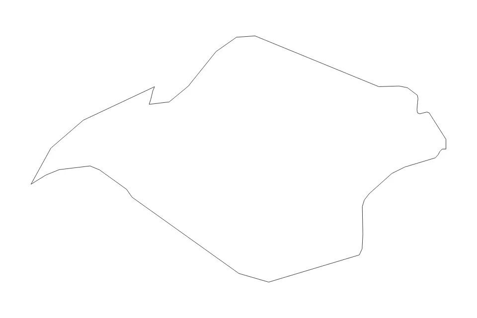 Carte de Isle of Wight, United Kingdom de type contour pour Europe, montrant contour avec des limites nettes.
