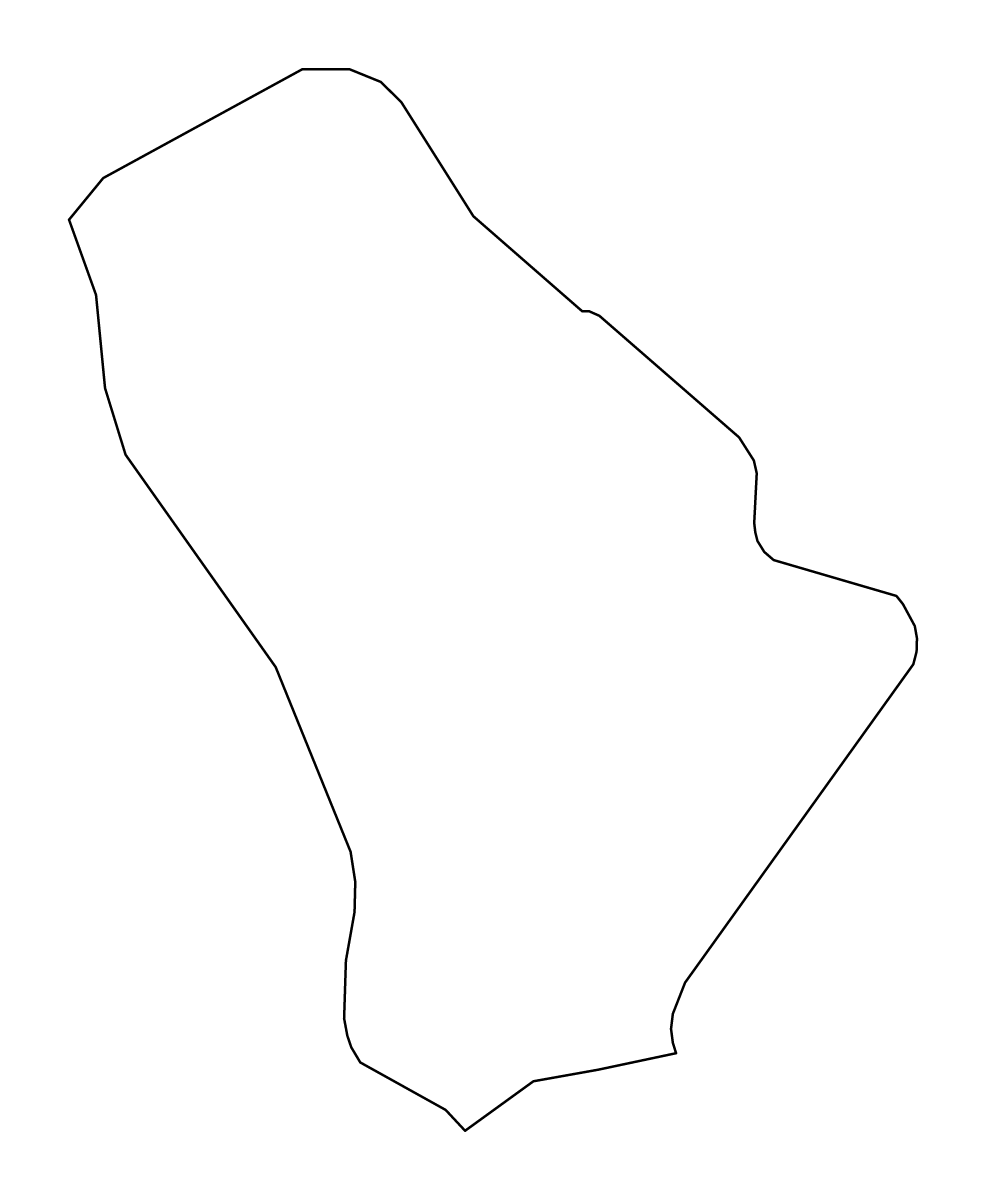 Mapa de contorno de Islington, United Kingdom.