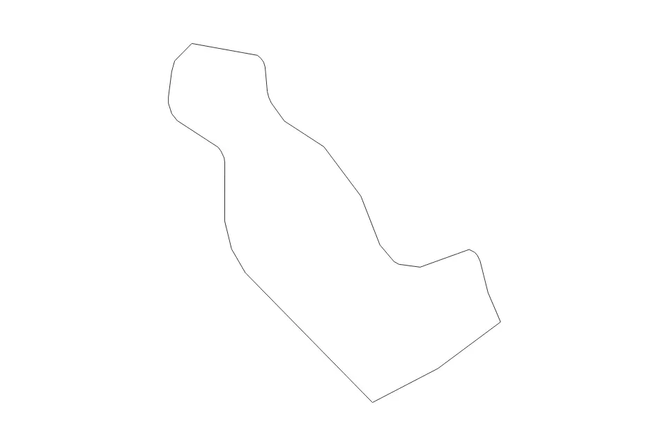 Carte de Kensington and Chelsea, United Kingdom de type contour pour Europe, montrant contour avec des limites nettes.