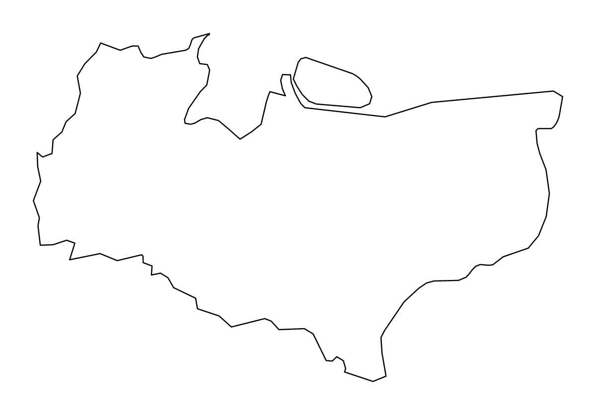 Carte de contour de Kent, United Kingdom.