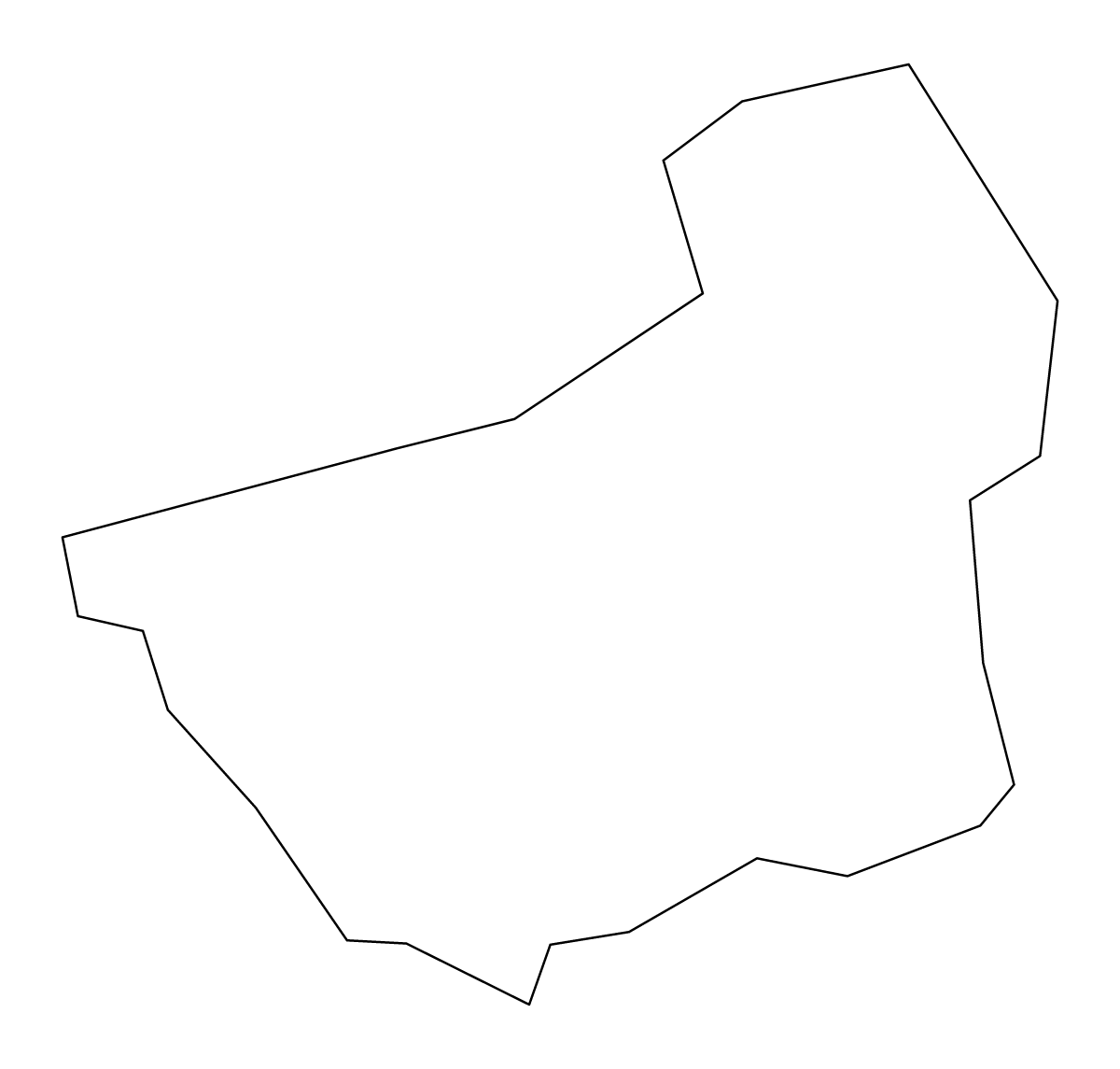 Mapa de contorno de Kirklees, United Kingdom.
