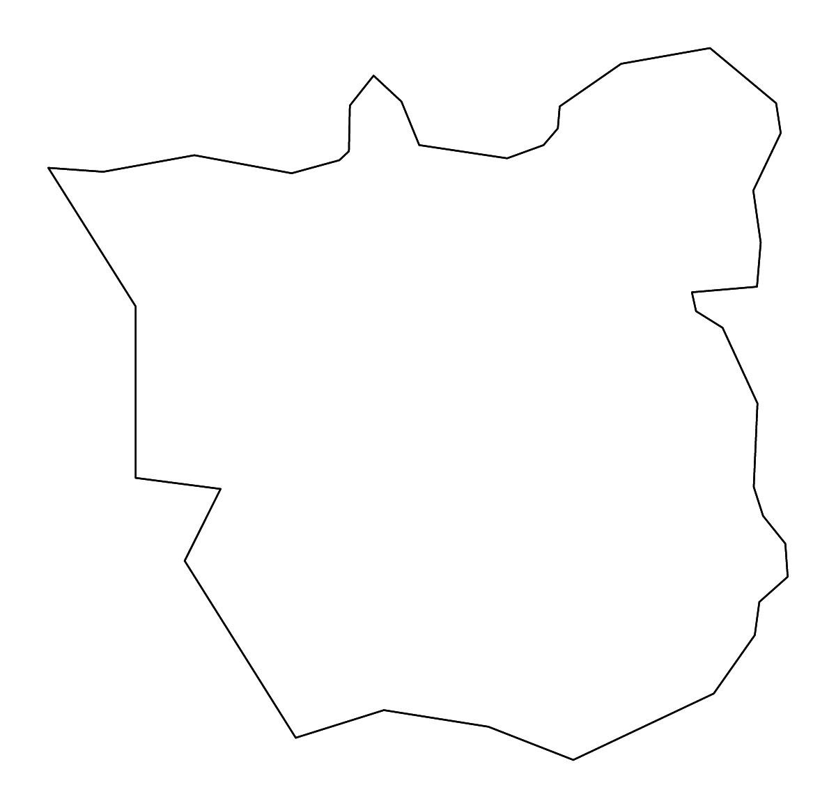 Carte de contour de Leeds, United Kingdom avec rivières.