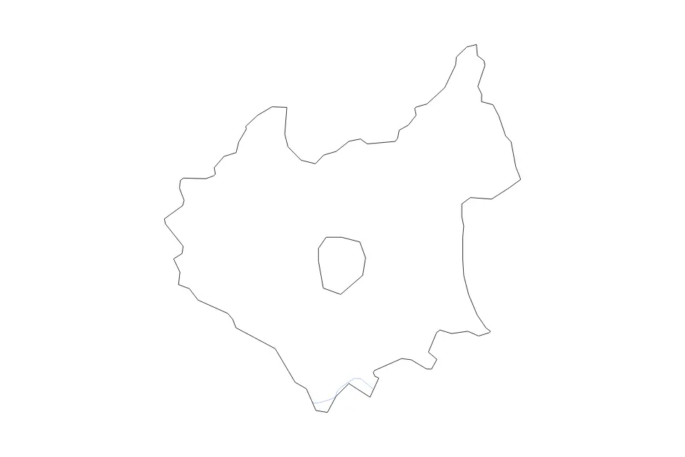 Mapa de Leicestershire, United Kingdom de tipo contorno y ríos para Europa, con contorno y ríos con límites limpios.