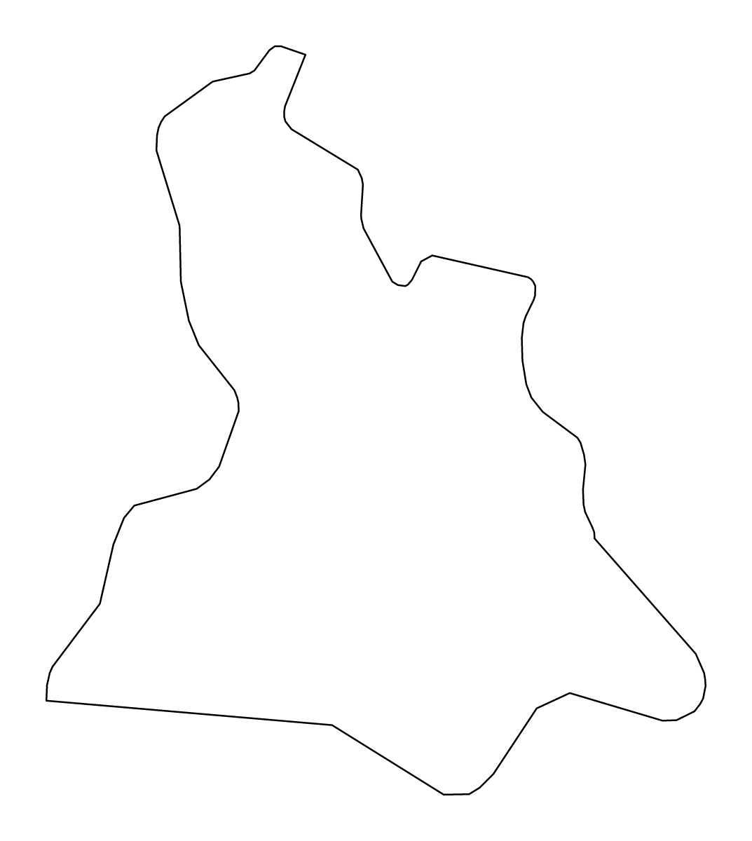Carte de contour de Lewisham, United Kingdom.