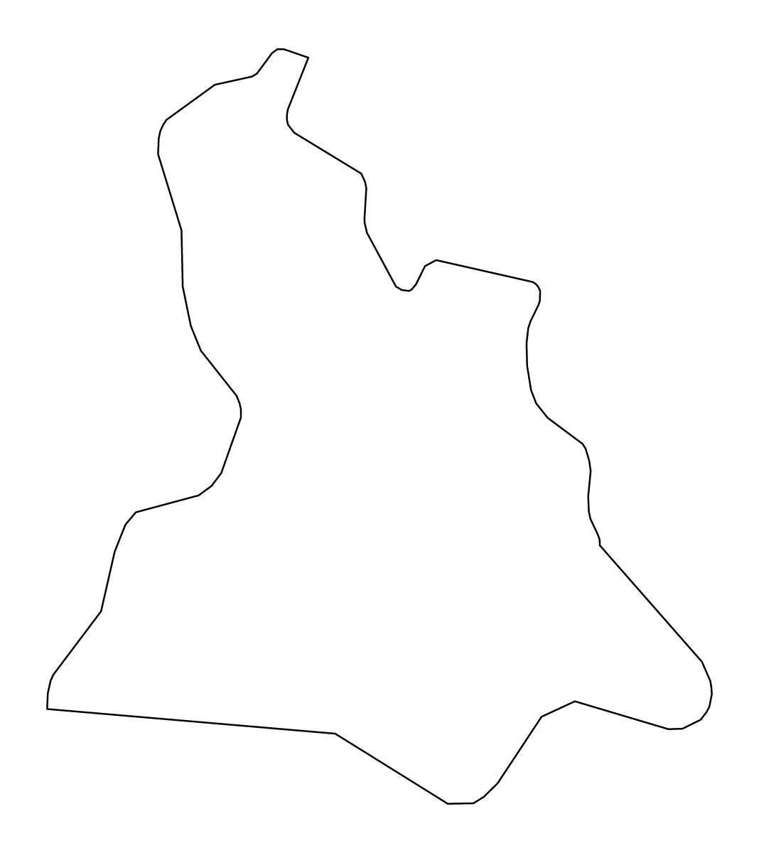 Mapa de contorno de Lewisham, United Kingdom.