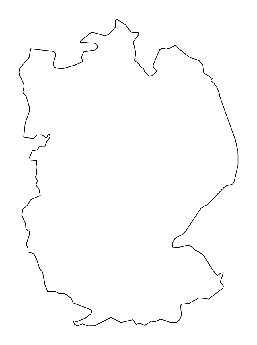 Carte de contour de Lincolnshire, United Kingdom.