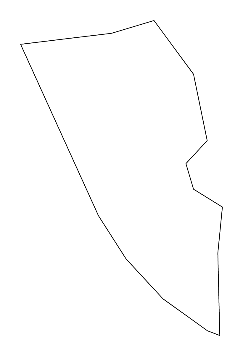 Outline map of Liverpool Metropolitan Borough, United Kingdom.