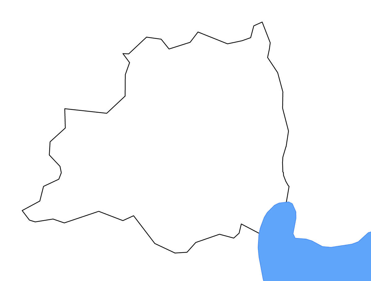 Mapa de contorno de Magherafelt, United Kingdom con lagos.