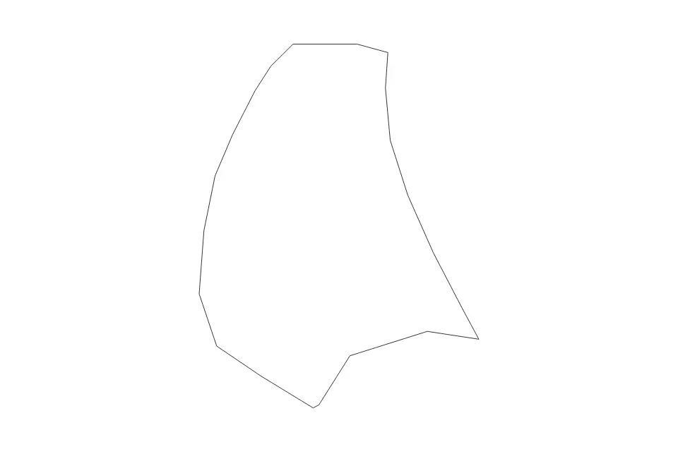 Carte de Middlesbrough, United Kingdom de type contour pour Europe, montrant contour avec des limites nettes.