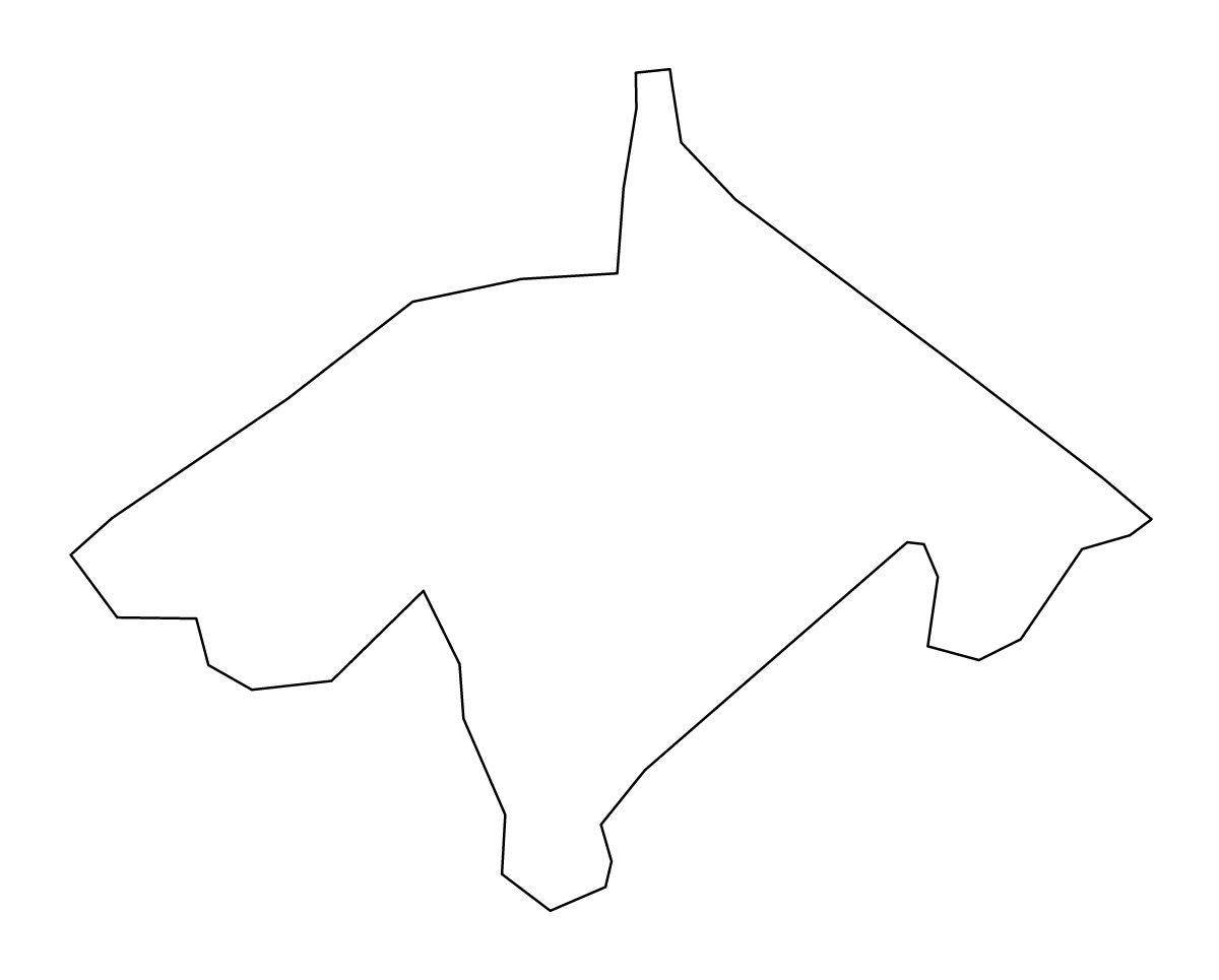 Outline map of Midlothian Unitary District, United Kingdom.
