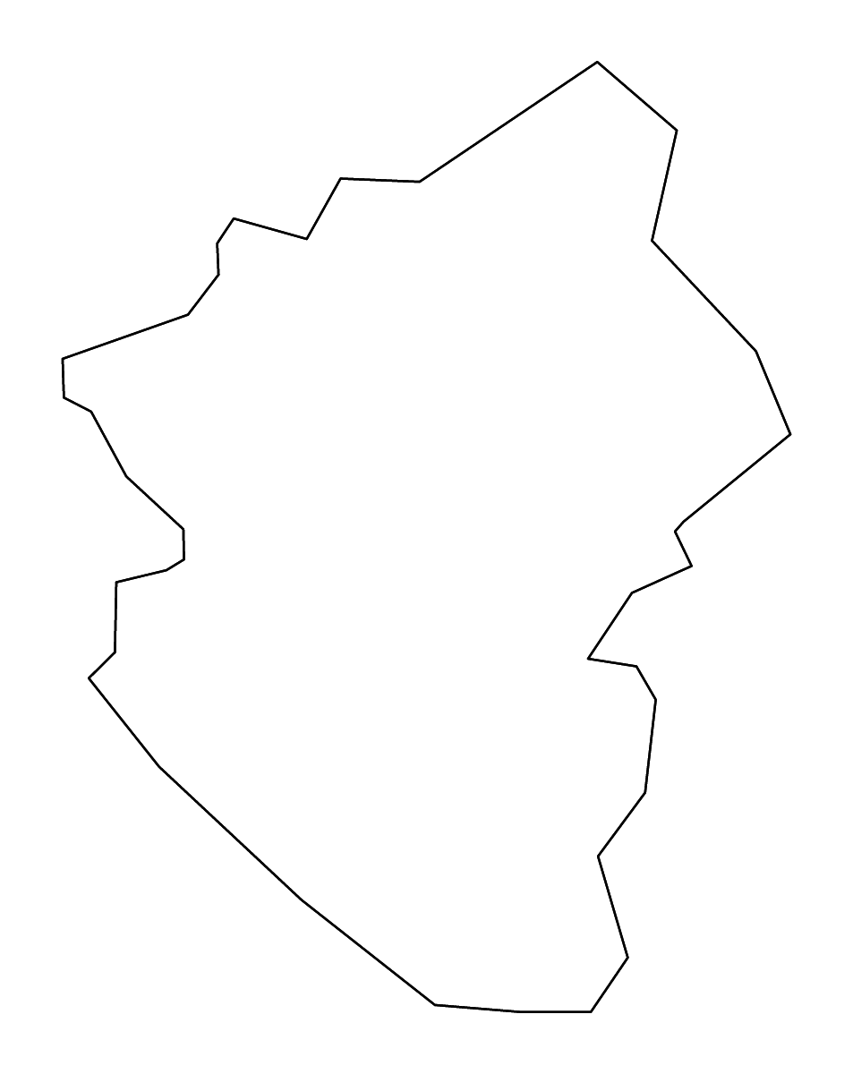 Mapa de contorno de Milton Keynes, United Kingdom con ríos.