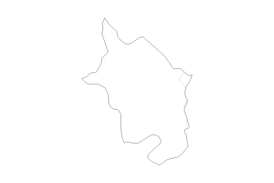 Carte de Monmouthshire, United Kingdom de type contour et rivières pour Europe, montrant contour et rivières avec des limites nettes.