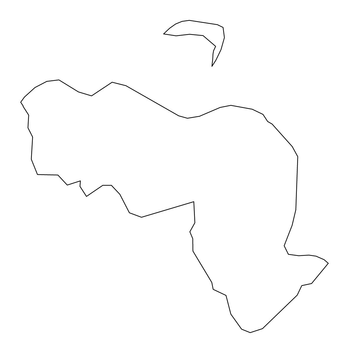 Carte de contour de Moyle, United Kingdom.