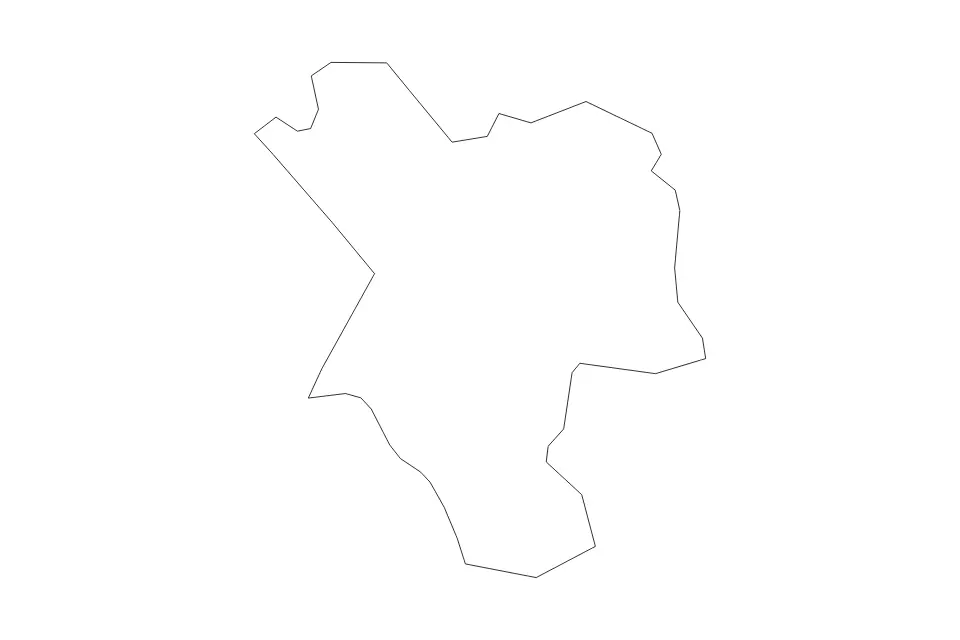 Outline map of Neath Port Talbot Unitary Authority (wales), United Kingdom with subdivision borders.