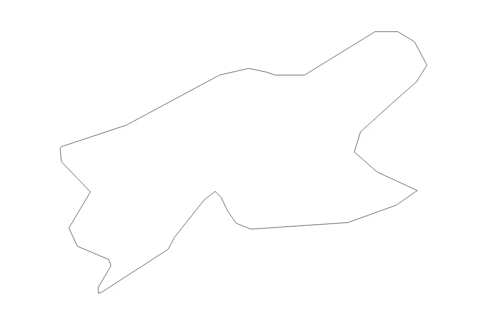 Outline map of Newport Unitary Authority (wales), United Kingdom with subdivision borders.