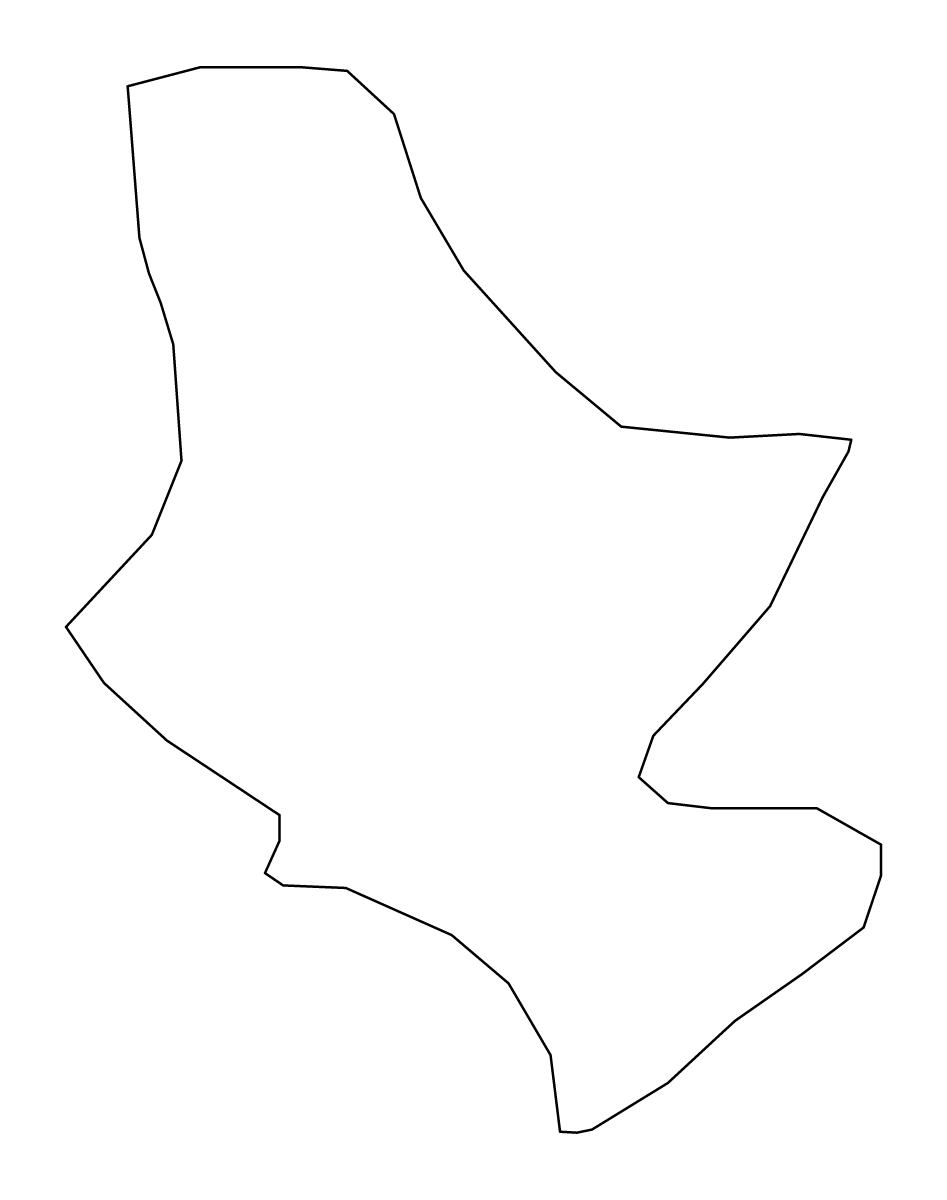 Mapa de contorno de North Ayrshire, United Kingdom.