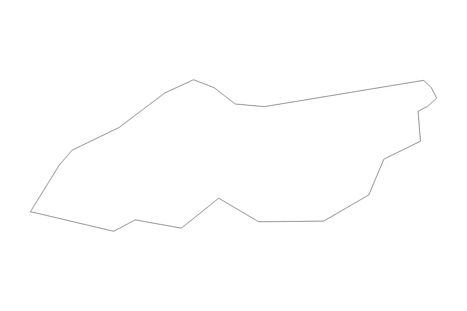 Carte de North Down, United Kingdom de type contour pour Europe, montrant contour avec des limites nettes.