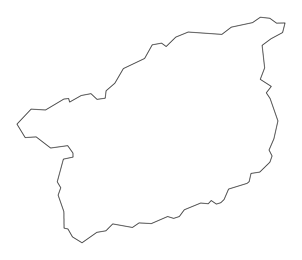 Mapa de contorno de Omagh, United Kingdom.