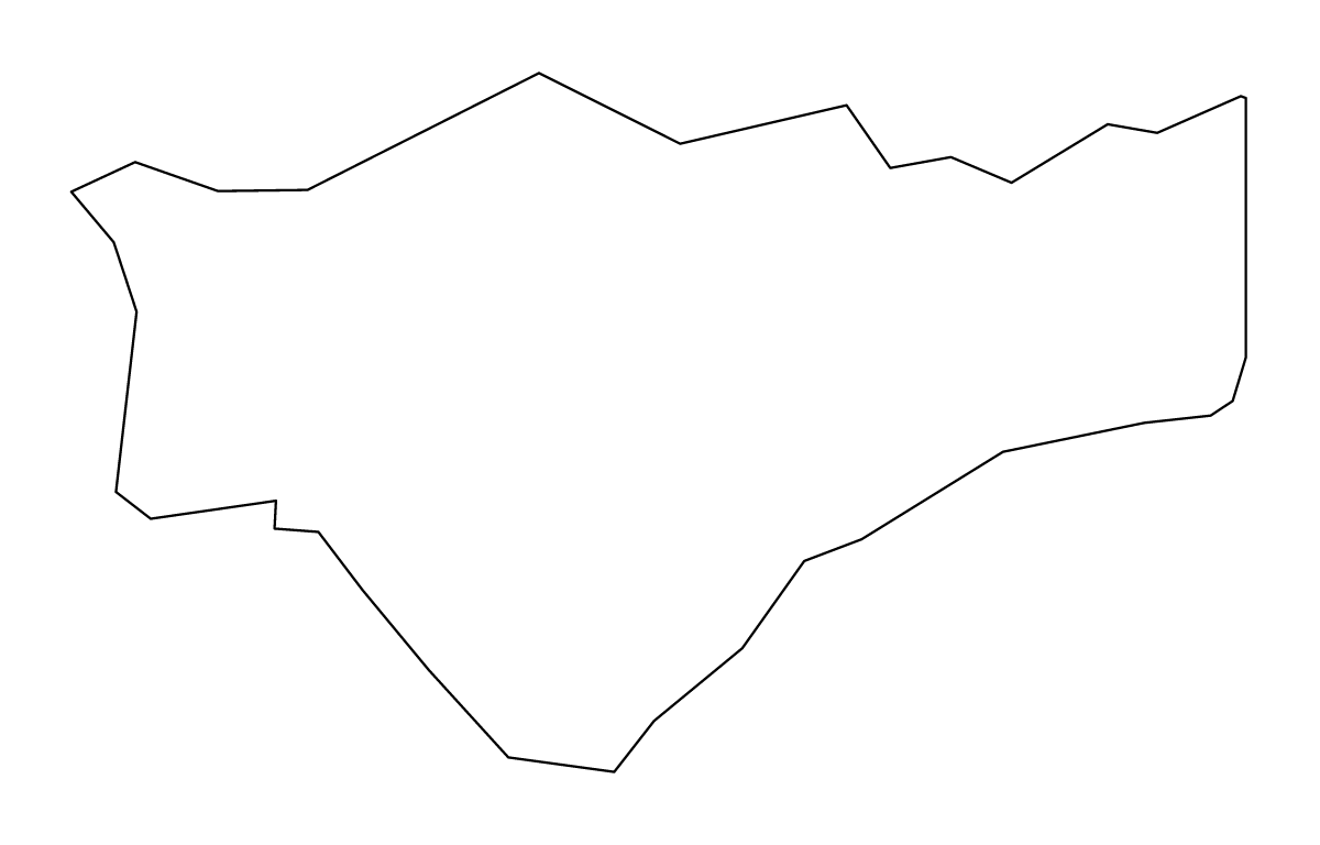 Mapa de contorno de Peterborough, United Kingdom.