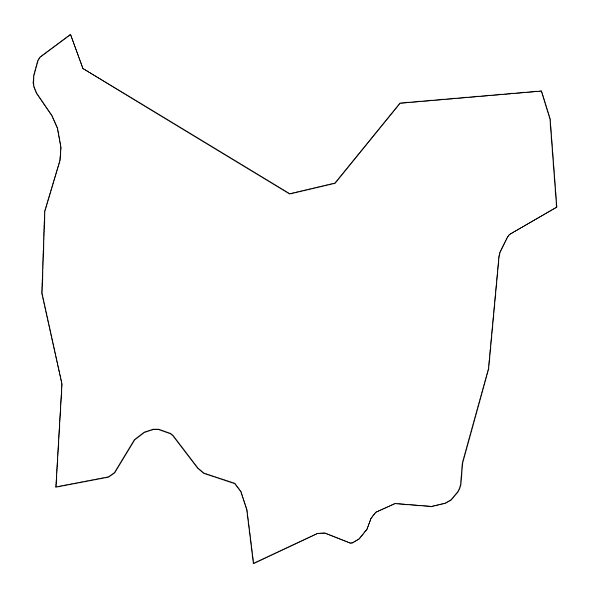 Mapa de contorno de Redbridge, United Kingdom.