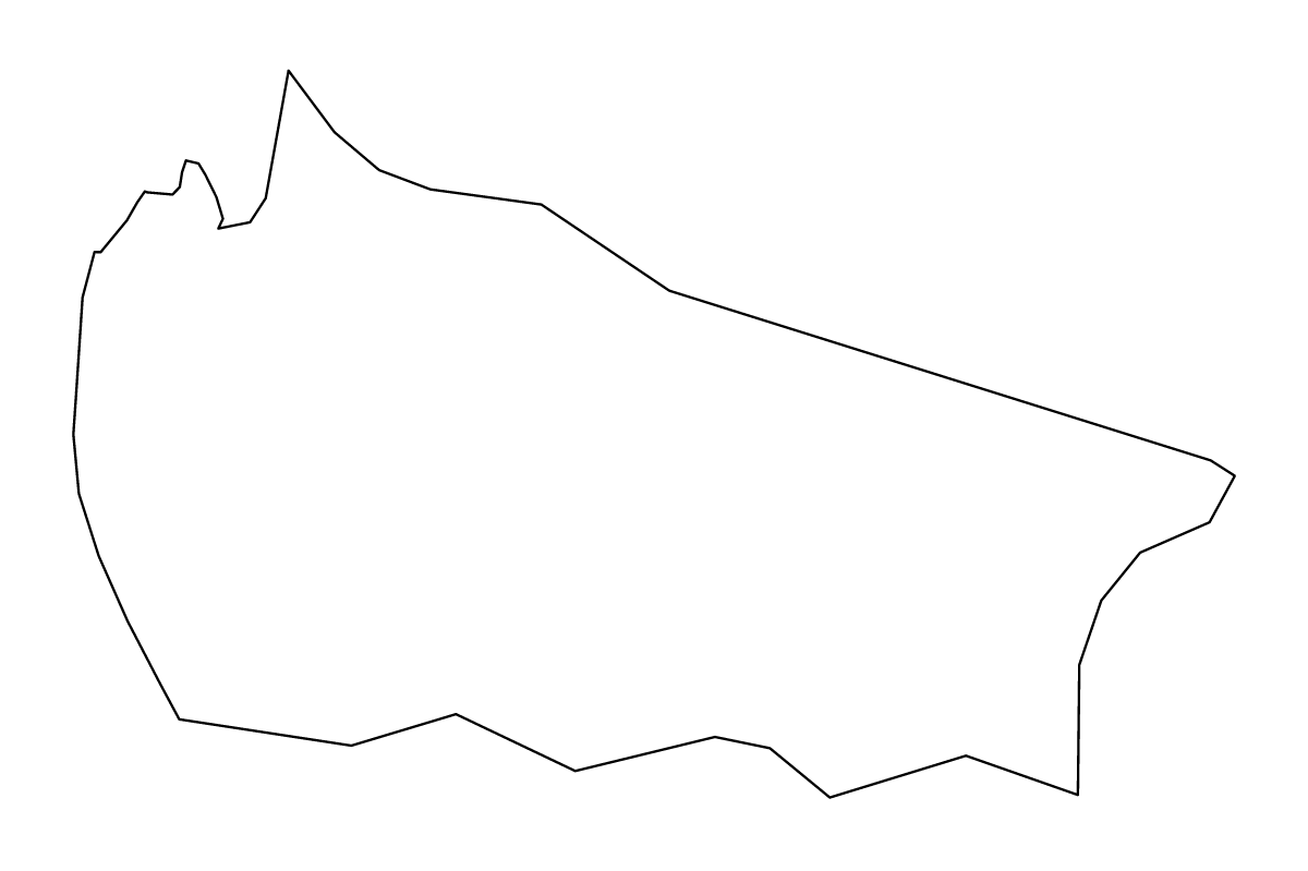 Mapa de contorno de Redcar and Cleveland, United Kingdom.