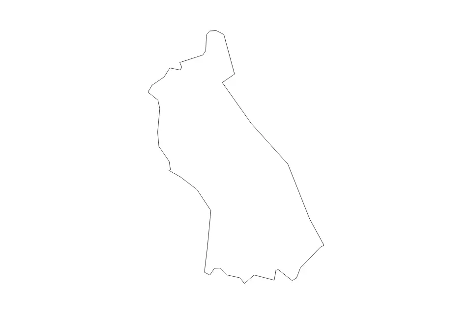 Carte de Rhondda Cynon Taf, United Kingdom de type contour pour Europe, montrant contour avec des limites nettes.