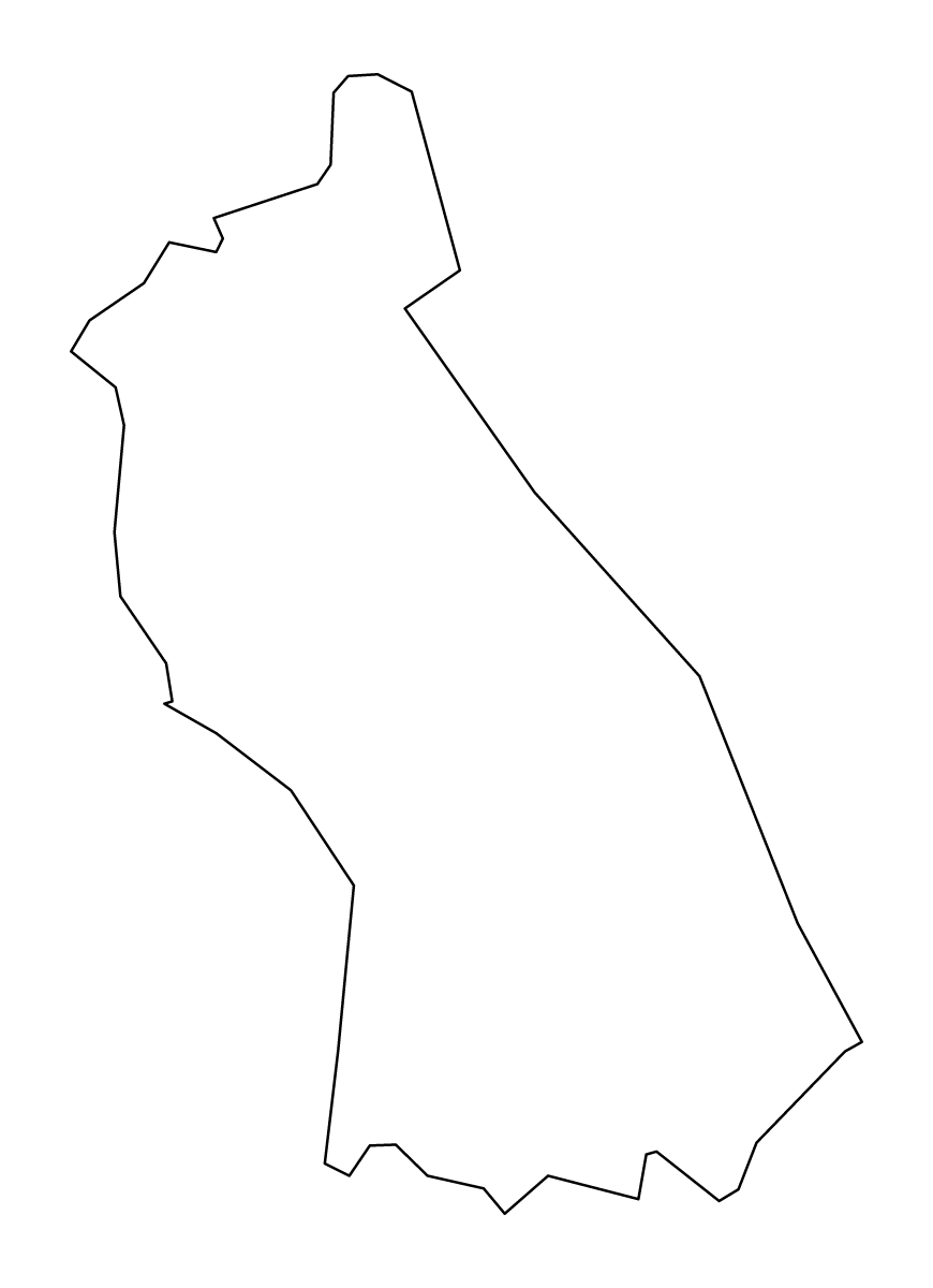 Mapa de contorno de Rhondda Cynon Taf, United Kingdom.