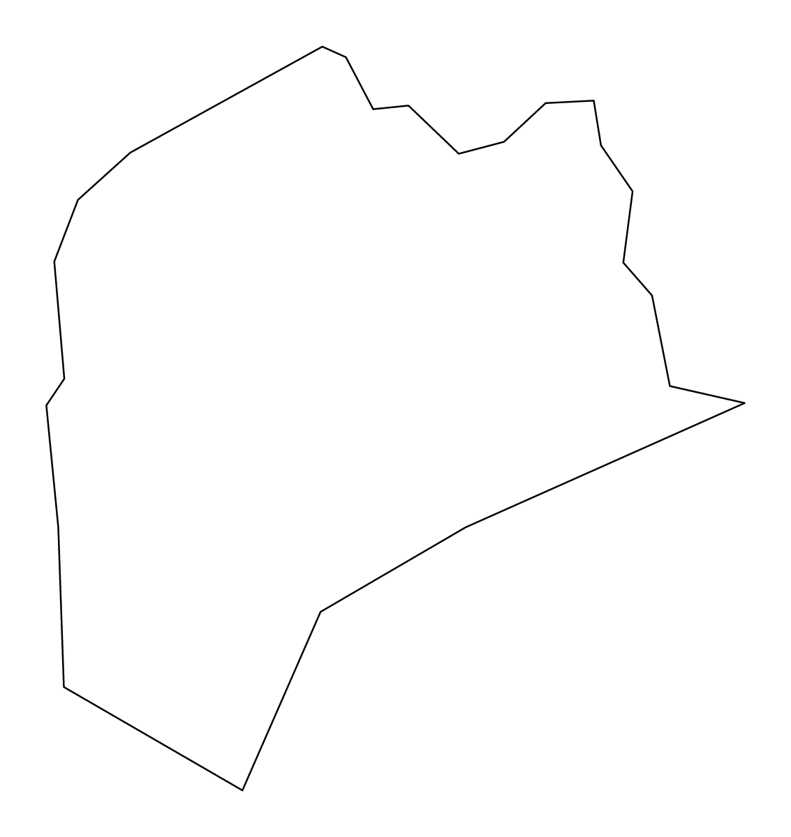Mapa de contorno de Rochdale, United Kingdom.