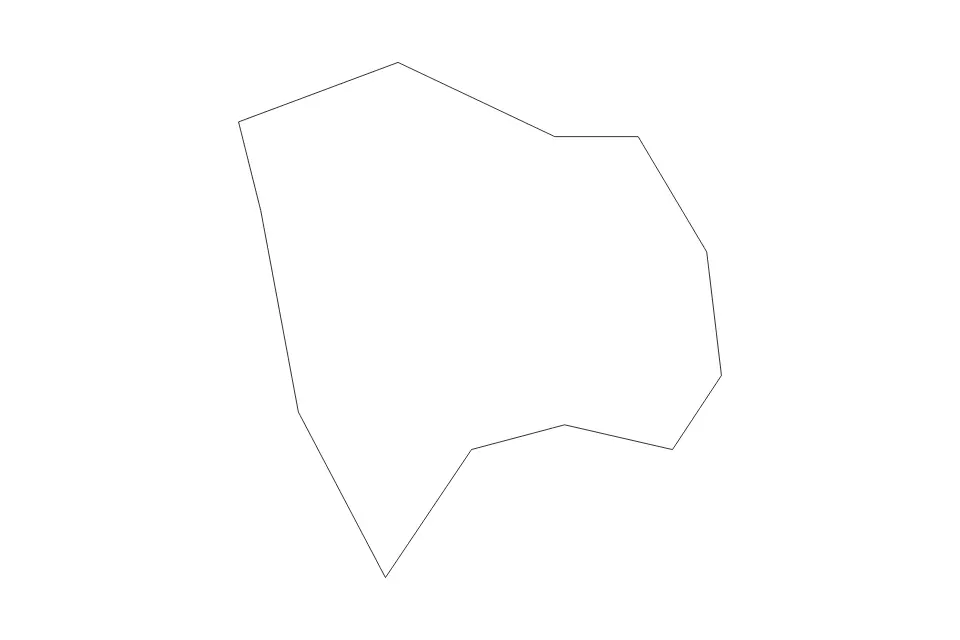Outline map of Salford Metropolitan Borough, United Kingdom with subdivision borders.