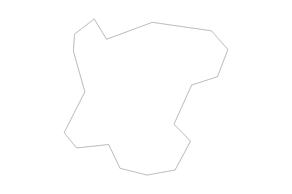 Mapa de Sandwell, United Kingdom de tipo contorno para Europa, con contorno con límites limpios.