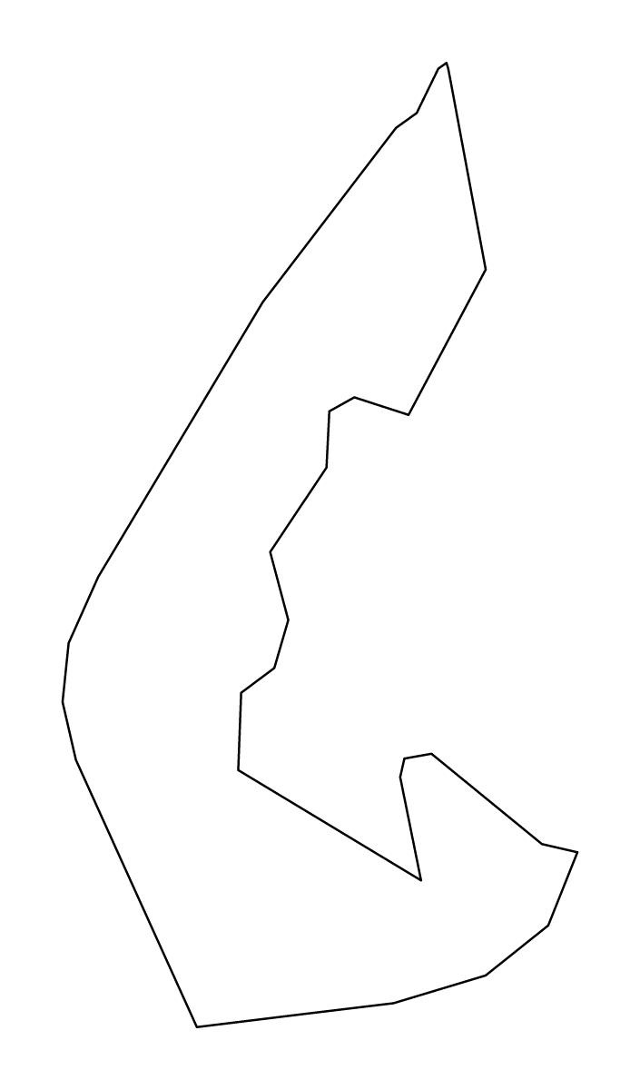 Outline map of Sefton Metropolitan Borough, United Kingdom.