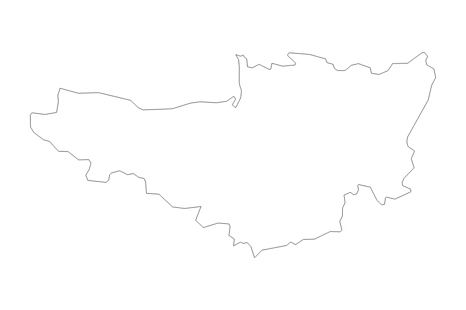 Mapa de Somerset, United Kingdom de tipo contorno para Europa, con contorno con límites limpios.