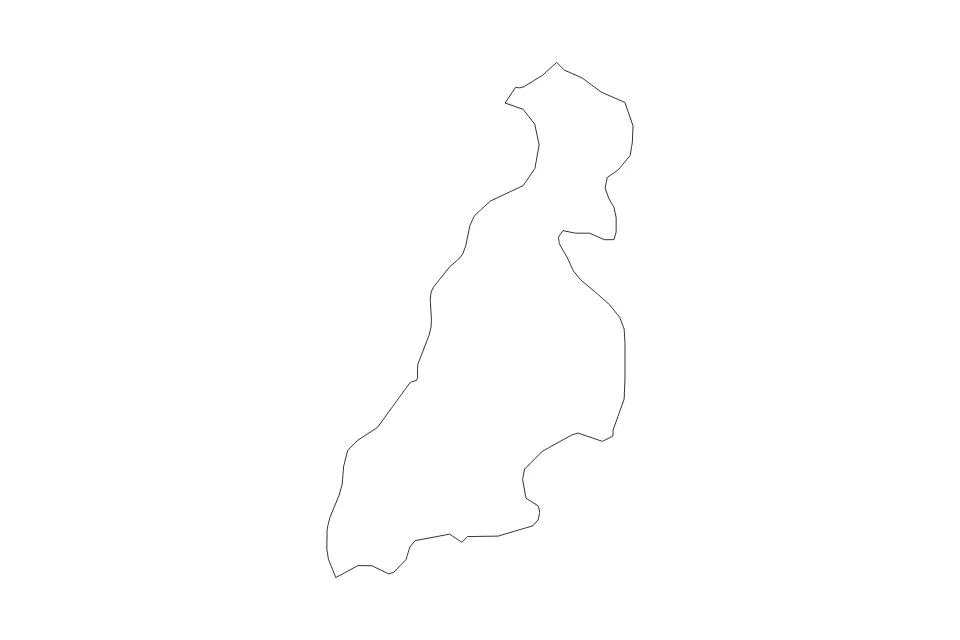 Carte de South Ayrshire, United Kingdom de type contour pour Europe, montrant contour avec des limites nettes.