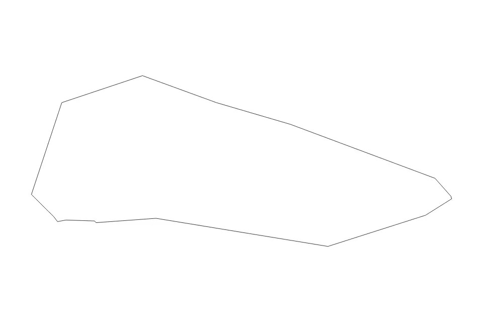 Outline map of Southend-on-Sea Unitary Authority, United Kingdom with subdivision borders.
