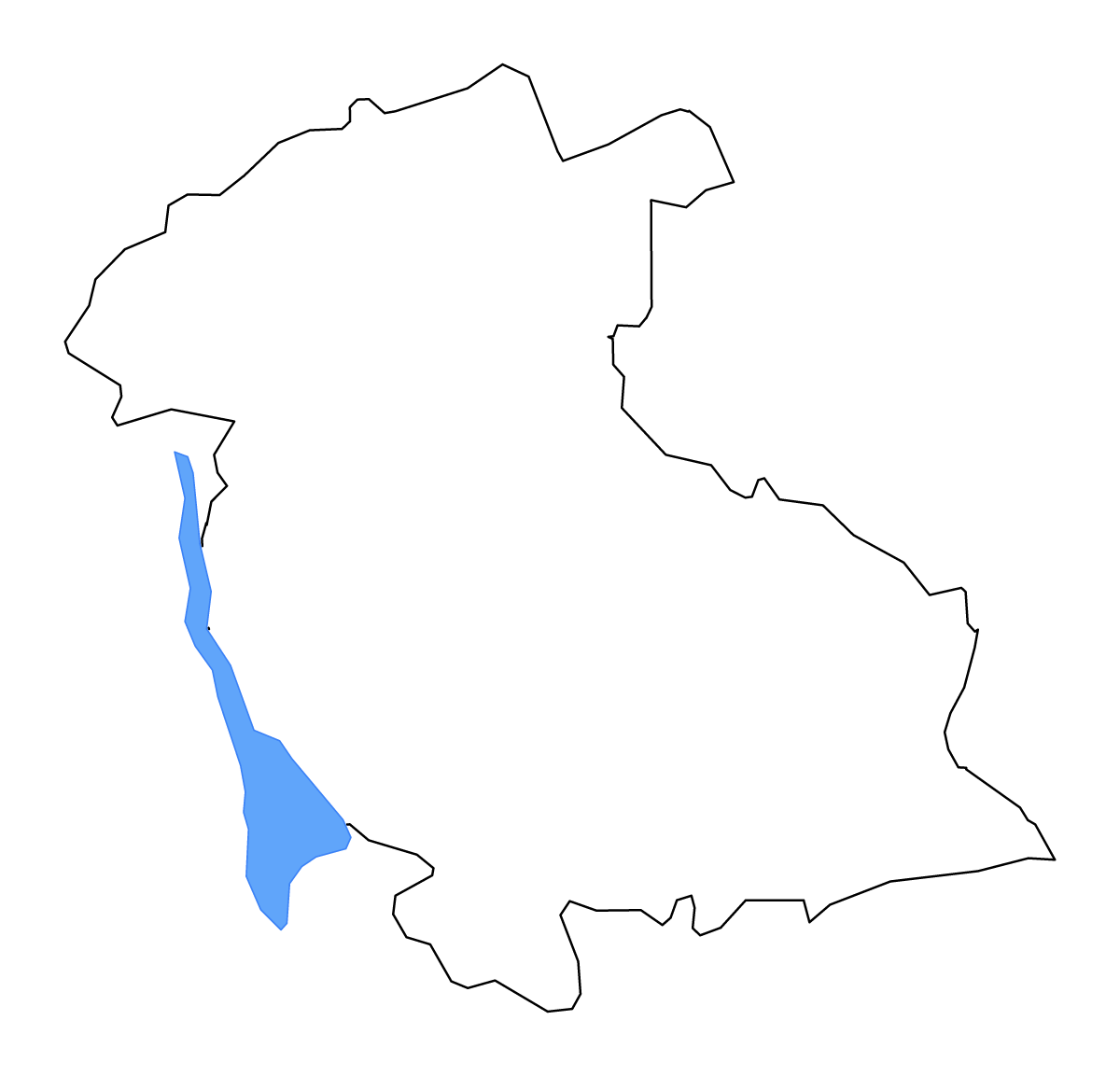 Mapa de contorno de Stirling, United Kingdom con lagos y ríos.