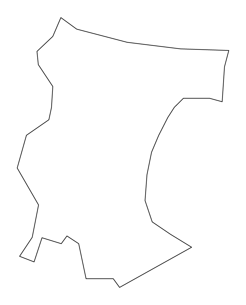 Mapa de contorno de Stockton-on-Tees, United Kingdom.