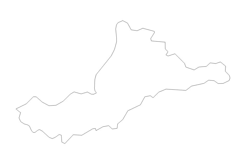 Mapa de Strabane, United Kingdom de tipo contorno para Europa, con contorno con límites limpios.