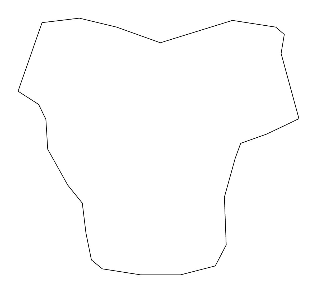 Mapa de contorno de Sunderland, United Kingdom.