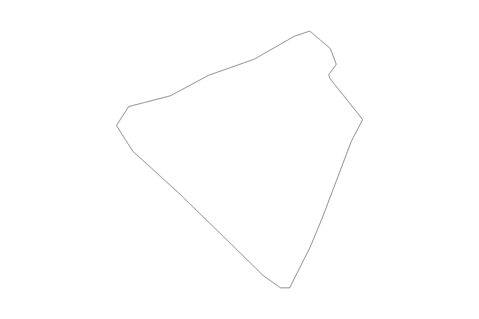 Outline map of Telford and Wrekin Unitary Authority, United Kingdom with subdivision borders.