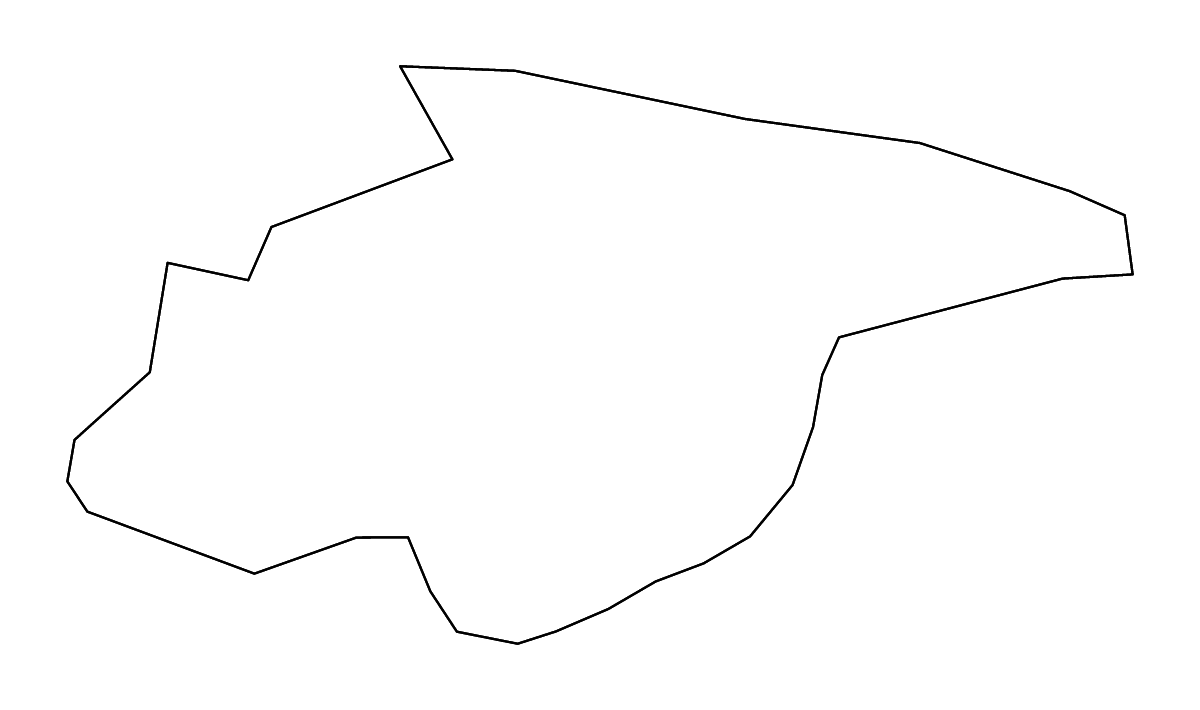 Mapa de contorno de Thurrock, United Kingdom con ríos.