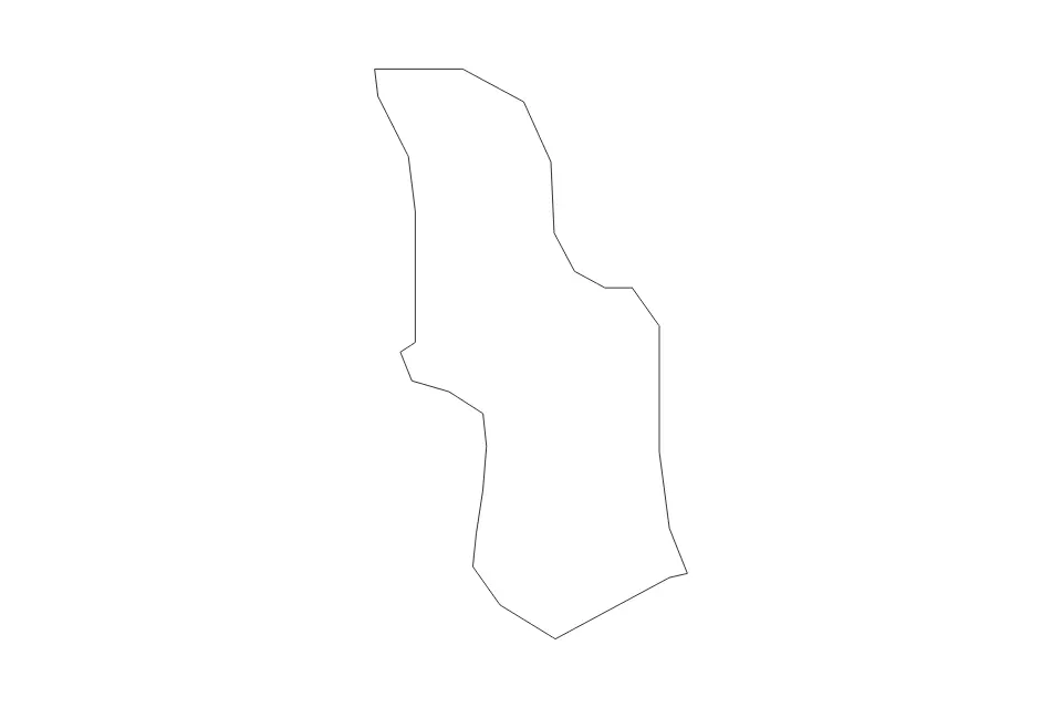 Outline map of Torfaen Unitary Authority (wales), United Kingdom with subdivision borders.