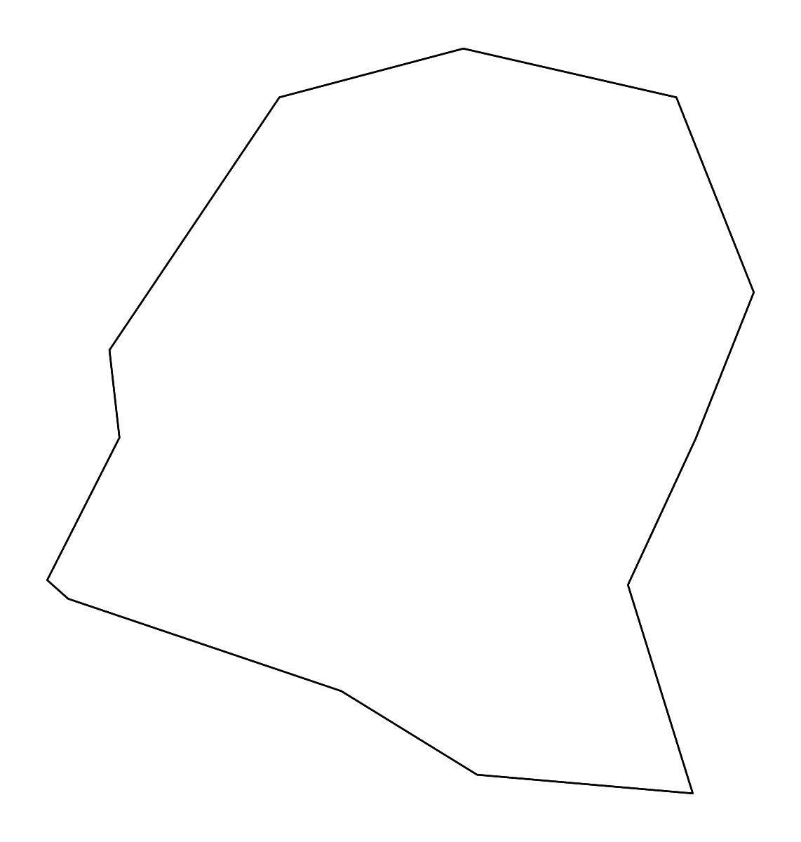 Mapa de contorno de Trafford, United Kingdom con ríos.