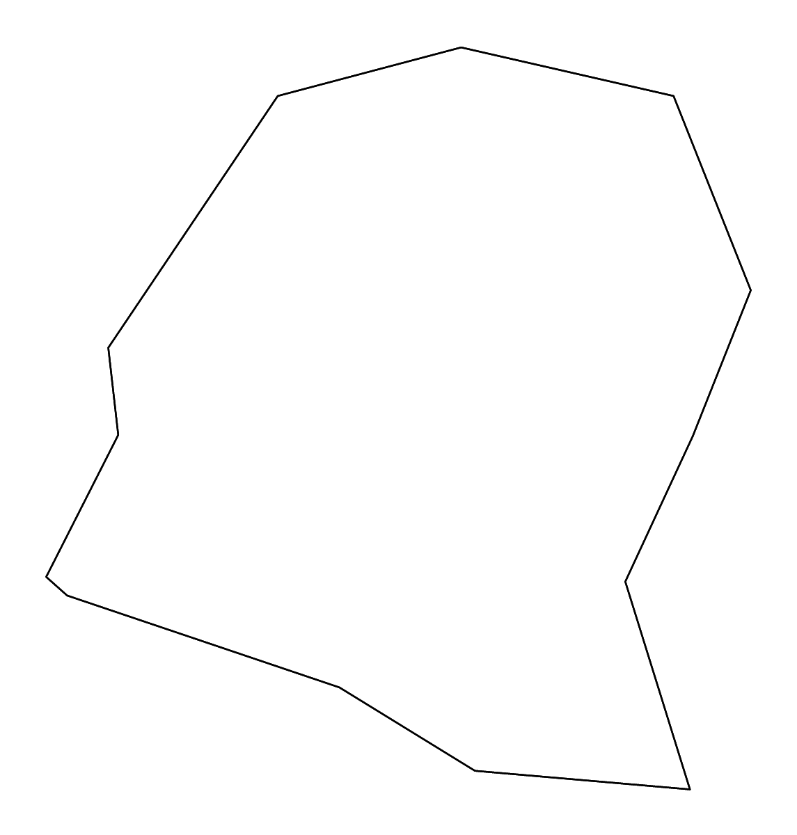 Mapa de contorno de Trafford, United Kingdom con ríos.