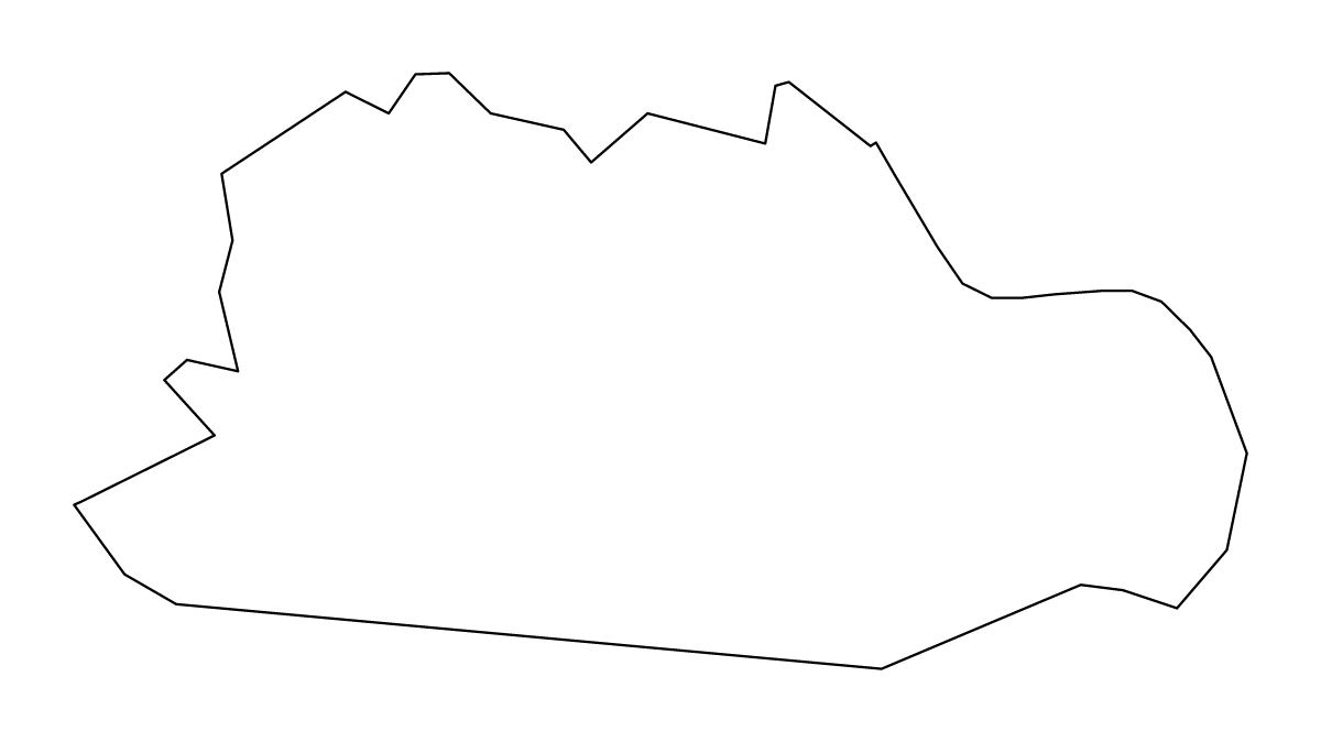 Mapa de contorno de Vale of Glamorgan, United Kingdom.