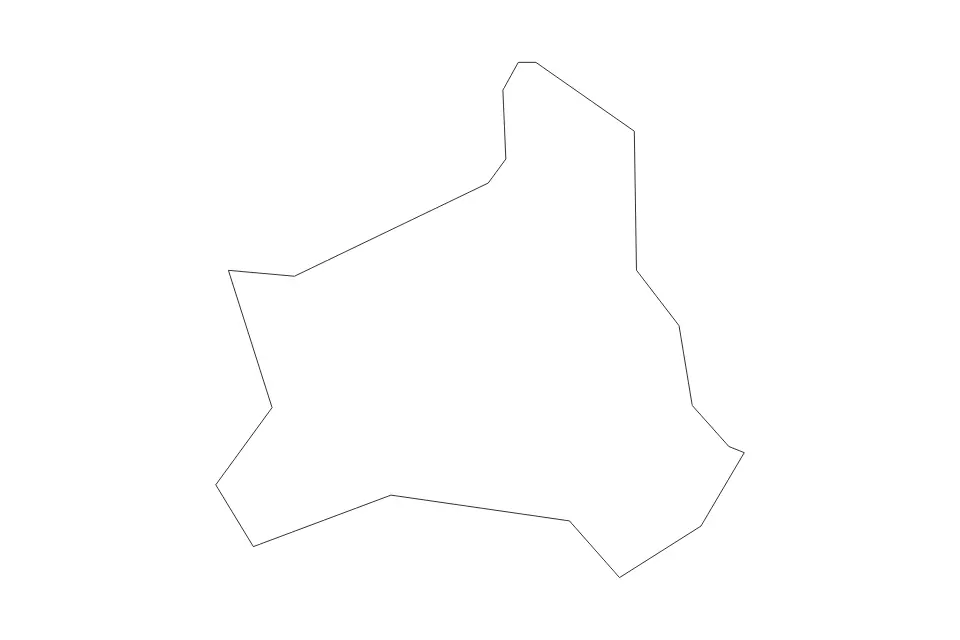 Mapa de Walsall, United Kingdom de tipo contorno para Europa, con contorno con límites limpios.