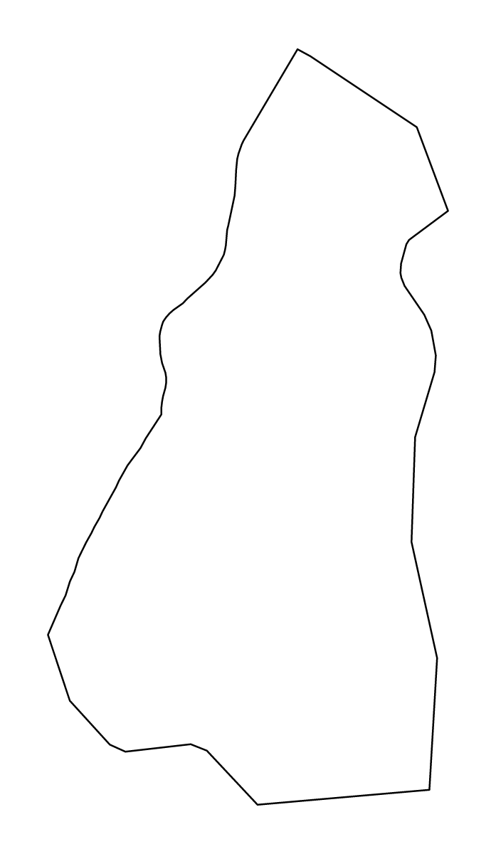 Mapa de contorno de Waltham Forest, United Kingdom.