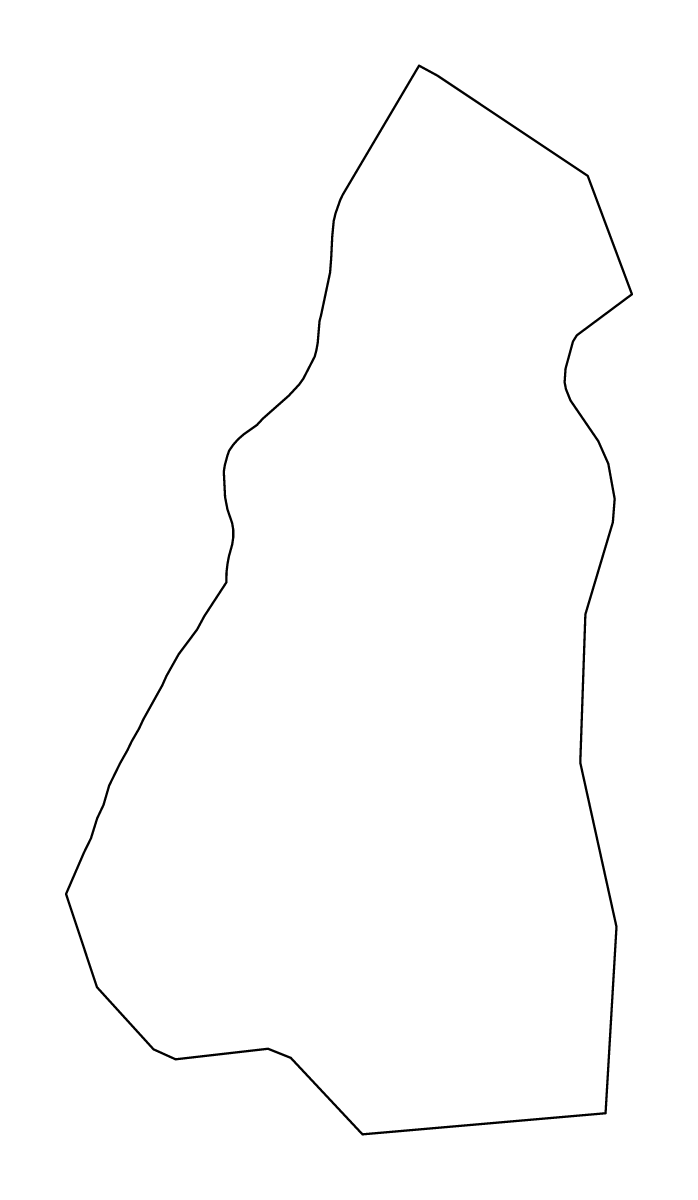 Mapa de contorno de Waltham Forest, United Kingdom.