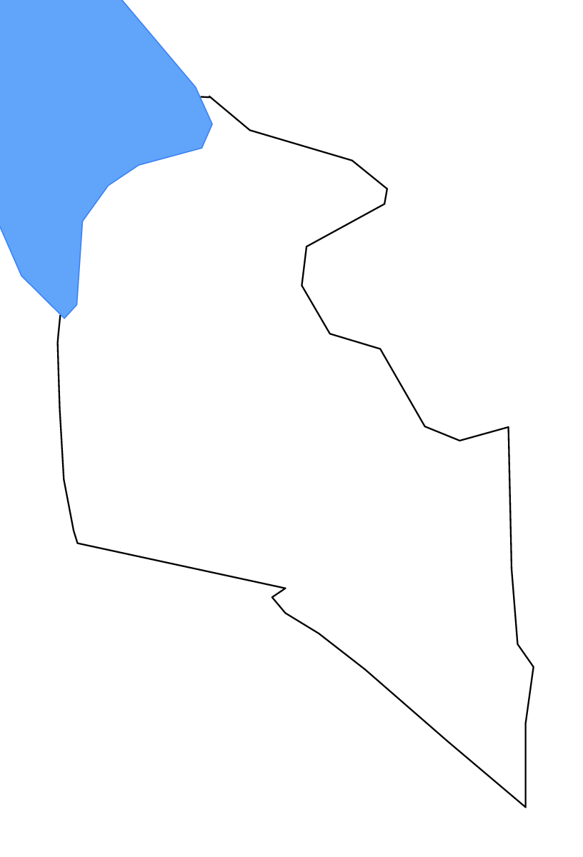 Carte de contour de West Dunbartonshire, United Kingdom avec lacs et rivières.