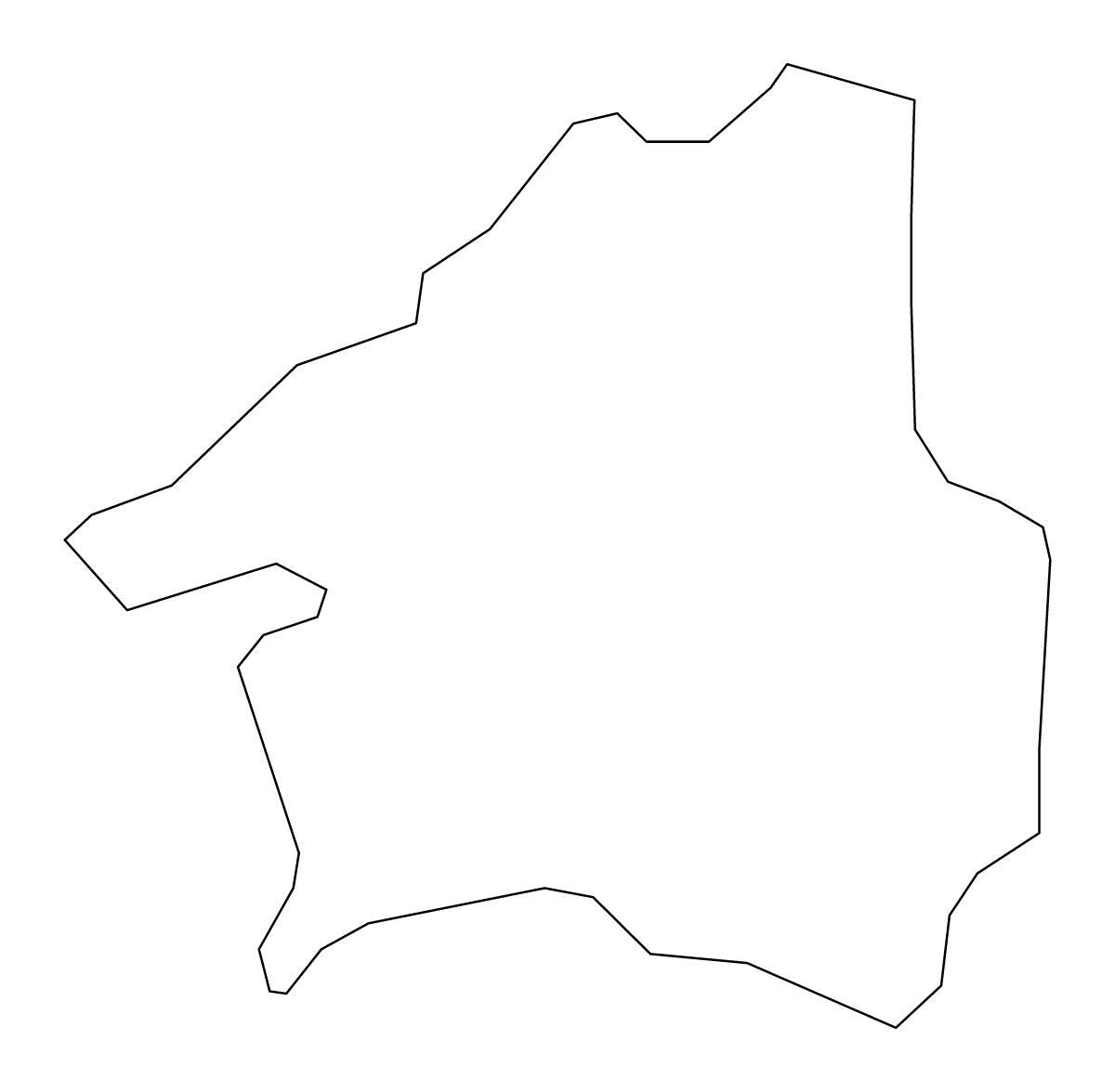 Mapa de contorno de West Lothian, United Kingdom.